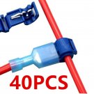 40Pcs 20Sets Wire Terminals Crimp Electrical Cable Connectors Snap Splice Lock