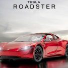 Red Sport Car 1:24 Tesla Roadster Alloy Vehicle Kids Toy Car Model Children Gift