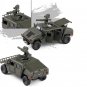 Hummer H1 Armored Off-road Car Model Metal Toy Vehicles Military Combat Kids Toy