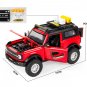 Red Metal Offroad Vehicle 1:32 Ford Bronco Lima Car Model Sound Light Kids Toy