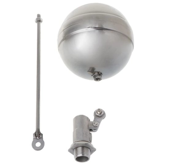 Water Tank Ball DN15 Male Thread Stainless Steel Flow Control Float Sensor Valve