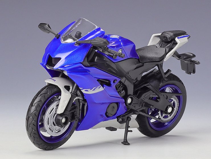 Yamaha 2020 YZF R6 Motorcycle Model Kids Toys Welly 1:18 Vehicles Collectible