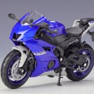 Yamaha 2020 YZF R6 Motorcycle Model Kids Toys Welly 1:18 Vehicles Collectible
