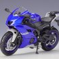 Yamaha 2020 YZF R6 Motorcycle Model Kids Toys Welly 1:18 Vehicles Collectible