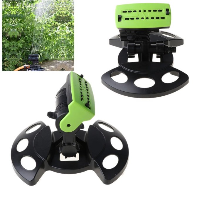 16 Holes Garden Lawn Irrigation 180&Acirc;&deg; Rotating Adjustable Water Spray Sprinkler