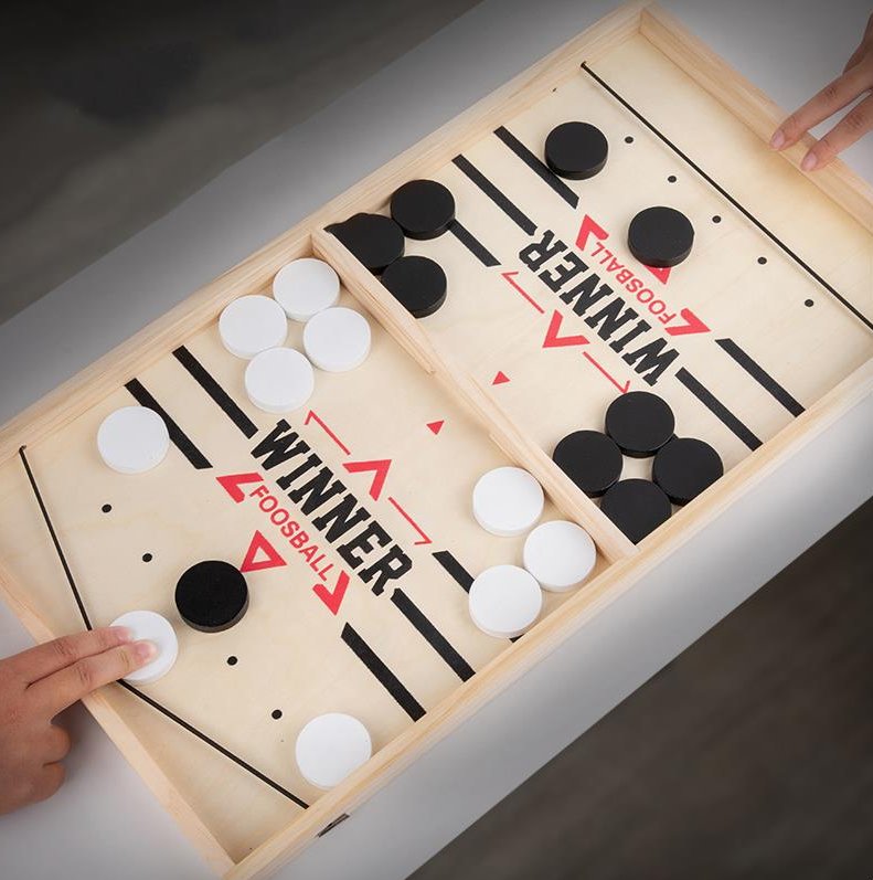 Foosball Table Hockey Game Board Toys Game Chess Parent-child Fast Sling Puck