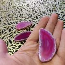 3PCS Agate Stone Slice Refrigerator Pink Magnet Crystal Decor Colorfull Gemstone