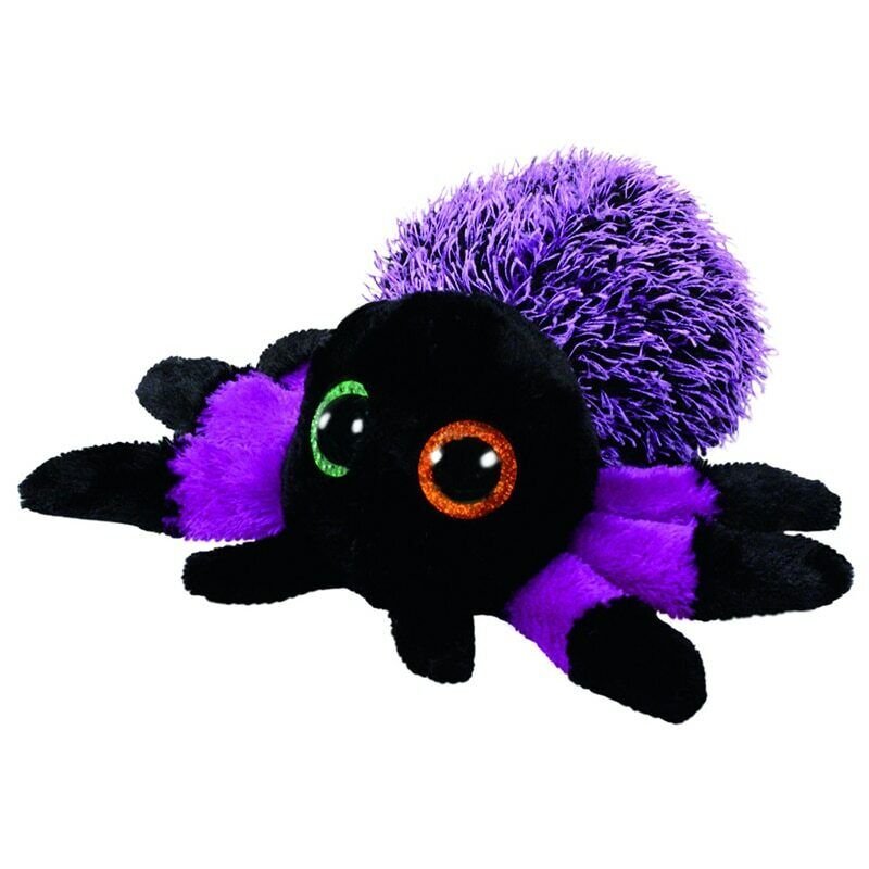 Ty Beanie Babies Stuffed Spider Plush Kid Toy Animal Hairy Orange Halloween 15cm