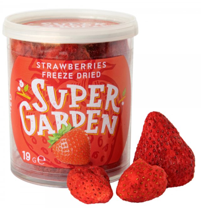 19g Kids Freeze Dried Super Garden Strawberries Lyophilized Europe Berries Snack