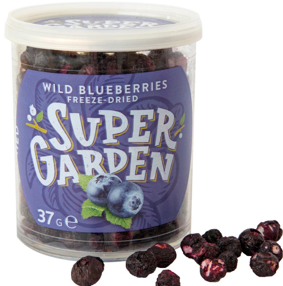 37g Super Garden Freeze Dried Wild Blueberries Lyophilized Europe Kids Snacks
