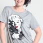 MARILYN MONROE PRINT GREY PLUS SIZE TOP