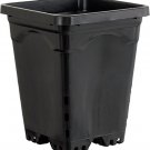 Active Aqua HG7X7SB 7"x7" Square Pot (Case of 50), 9", Black