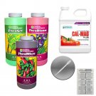 GH General Hydroponics Flora Series Trio: FloraGro, FloraBloom, FloraMicro & Botanicare Cal-Mag Plus