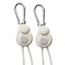 SunGrip Push Button Light Hanger 1/8 in White -1/Pair
