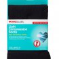 Light Compression (8-15 mmHg) Socks Over the Calf One Pair - White or Black