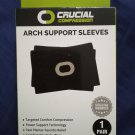 One Pair Arch Support Sleeves - Black - S/M