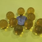 Vintage Cadmium Glass UV Reactive Marbles 3pk
