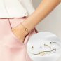 New Fashion Hot Rose Gold/Silver Alloy Letter Chain Bracelet Female Jewelry