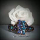 Blue bling Rhinestone Fashion Bracelet