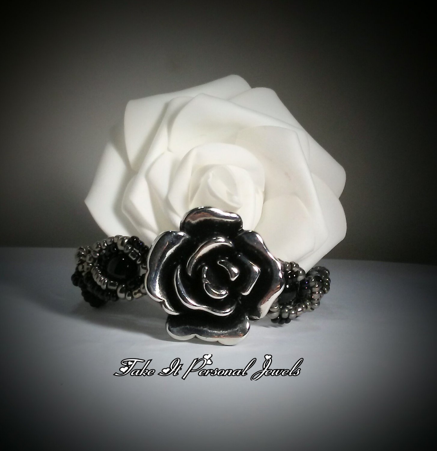 Silver Rose Bracelet