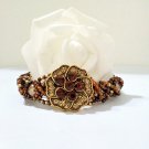 Handmade Jewelry- Amber Flower Bracelet - Fashion