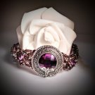 Purple Statement Bracelet- Handmade Fashion Jewelry