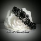 Silver Garden Bracelet - Rhinestone Handmade Jewelry