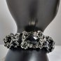 Silver Garden Bracelet - Rhinestone Handmade Jewelry