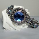 Jewelry Topaz Bracelet - Silvertone Bracelet- Pearl Bracelet Handmade Fashion