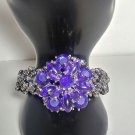 Fashion Handmade Purple 3d Statement Bracelet