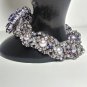 Fashion Handmade Purple 3d Statement Bracelet