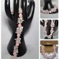 Rose Quartz Gemstone & Pearl Bracelet