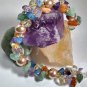 Gemstone Cluster & Pearl Bracelet- Handmade Fashion