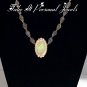 Opal pendant Necklace - Crystal Necklace - Handmade Fashion