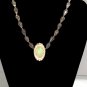 Opal pendant Necklace - Crystal Necklace - Handmade Fashion