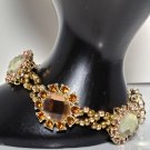 Gold bracelet-  Crystal Bracelet - rhinestones handmade bracelet