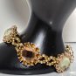 Gold bracelet- Crystal Bracelet - rhinestones handmade bracelet