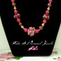 Children's Jewelry pink chunky Necklace handmade - beaded necklace - pink bubble gum necklace