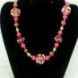 Children's Jewelry pink chunky Necklace handmade - beaded necklace - pink bubble gum necklace