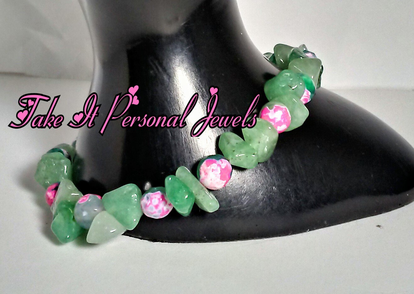 Gemstone Jewelry- Agate beads Handmade Bracelet - Aventurine Gemstones