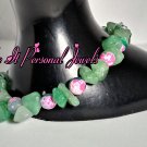 Gemstone Jewelry- Agate beads Handmade Bracelet - Aventurine Gemstones