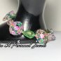 Crystal and fire Agate Bracelet - gemstone jewelry handmade