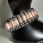 Jewelry - Pink Crystal Bracelet - Handmade Statement Jewelry Crystal Bracelet