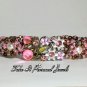 Pink Flower Rhinestone Bracelet