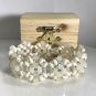 Crystal and Cubes Handmade superduo brac