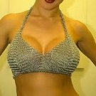 chain mail bra bralette skirt belt Bikini Sexy Lady goth medieval Festival
