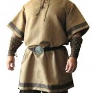 MEDIEVAL VIKING NORSEMAN SAXON Mens Short Sleeve Camel COTTON MEDIEVAL VIKING NORSEMAN SAXON Mens Short Sleeve Camel COTTON