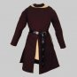 Brown Color Thick Padded Renaissance Medieval Gambeson For Armor Full Sleeves