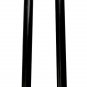 Medieval Ebony & Chrome Straight Neck Walking Stick Cane