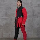 Red and Black Color Medieval Gambeson Reenactment Fancy Design Theater Red and Black Color Medieval Gambeson Reenactment Fancy Design Theater